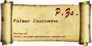 Palmer Zsuzsanna névjegykártya